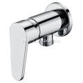 ကြေးဝါပွတ်ပြီး Chrome-Plated Angle Stop Valve